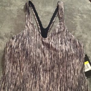 Nike racer back tank with bra